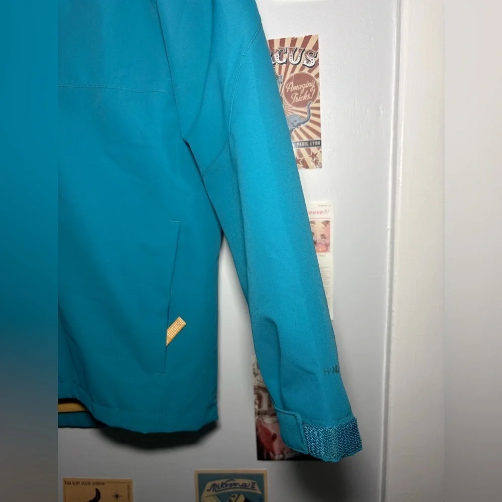 Patagonia Blue Jacket with Yellow Details